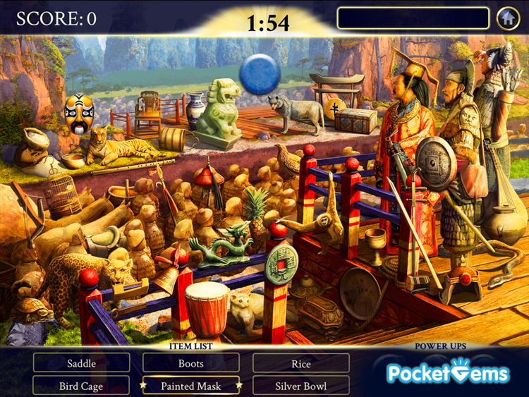 Hidden Object Scene Featuring Terra Cotta Warriors